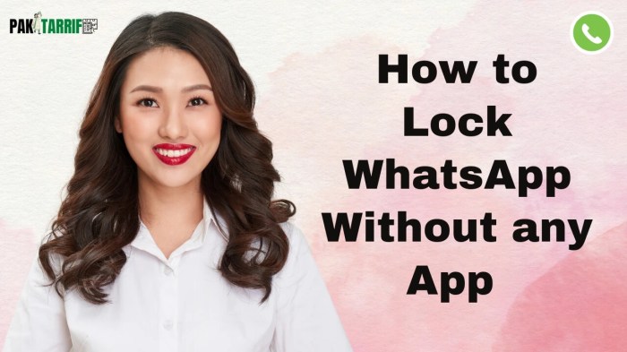 Lock whatsapp app