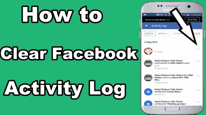 Activity log delete iphone old fb app category find categories