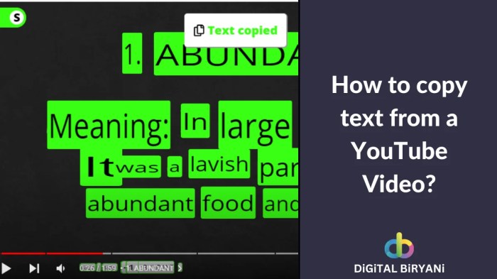 Cara Menyalin Teks Dari Video Youtube