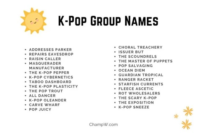 Ide Nama Grup K-Pop Aesthetic