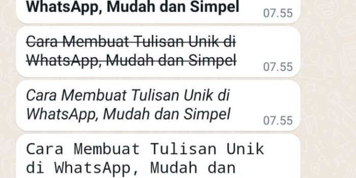 Cara Membuat Info Wa Keren