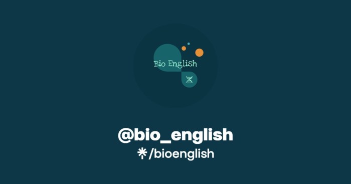 Kata Kata Bahasa Inggris Untuk Bio