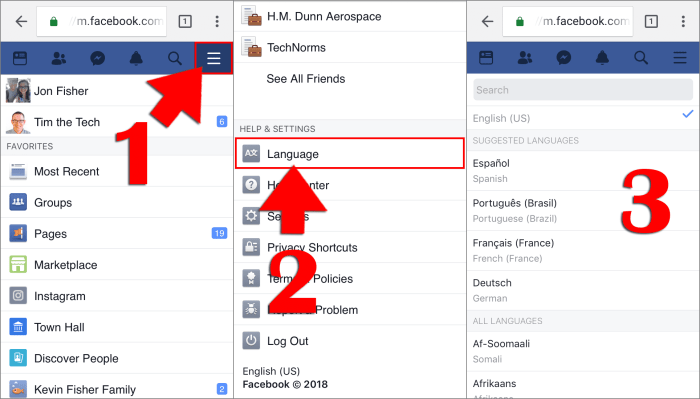 Cara Mengubah Bahasa Di Facebook