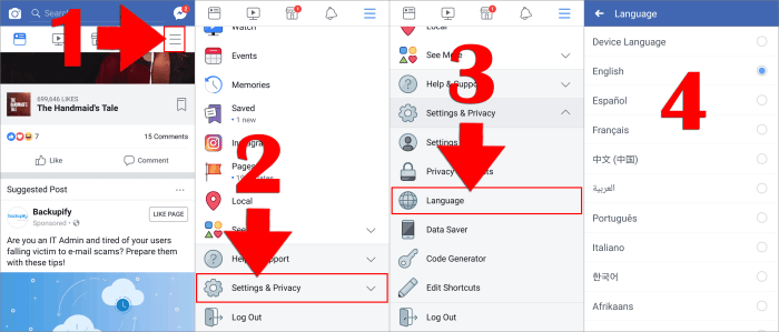 Cara Mengganti Bahasa Di Facebook