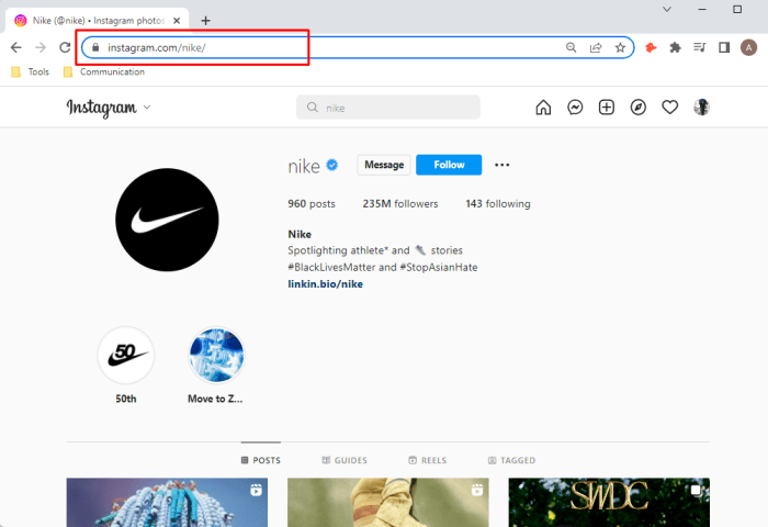 Cara Salin Link Profil Instagram Mudah dan Cepat