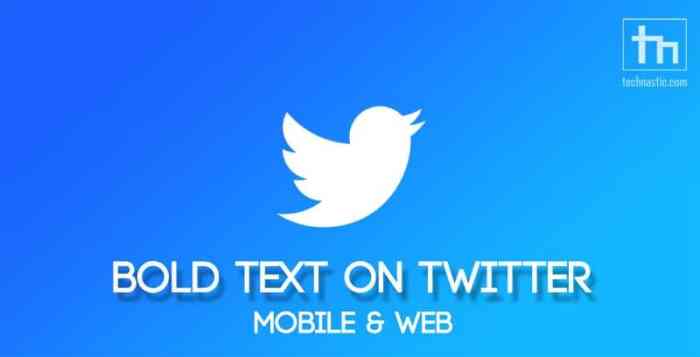 Cara Bold Tulisan Di Twitter