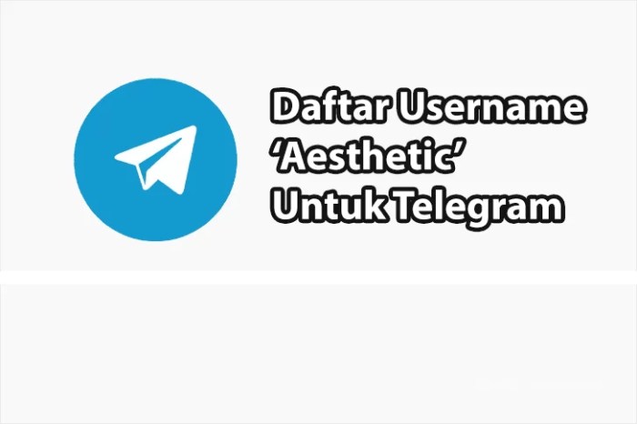 Nama Id Telegram Yang Aesthetic